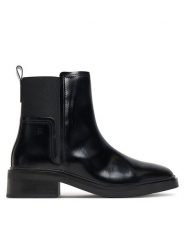 Tommy Hilfiger Sztyblety Minimal Abrasivato FW0FW08764 Czarny. Czarne botki TOMMY HILFIGER, bez wzorów, ze skóry, bez obcasa, na płaskiej podeszwie, bez zapięcia. Za 849.99 zł.