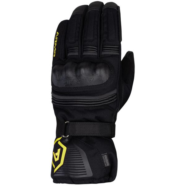 Rękawice rowerowe Armr Glove kumaji 3.0 czarne/żółte XXL/11. Czarne rękawiczki ARMA, bez wzorów, sportowe. Za 460.45 zł.