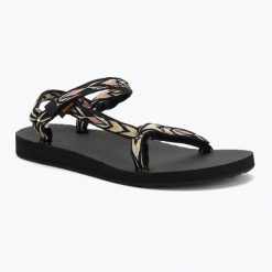 Sandały damskie Teva Original Universal Slim. Czarne sandały Teva, bez wzorów, sportowe, bez obcasa, bez zapięcia. Za 229.99 zł.