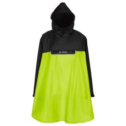 Poncho VAUDE Valero. Czarne kurtki sportowe Vaude, bez wzorów, bez kaptura, rowerowe. Za 323.65 zł.