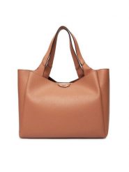 DKNY Torebka R43AYG32 Brązowy. Brązowe torebki klasyczne DKNY, bez wzorów, ze skóry, bez dodatków. Za 749.99 zł.