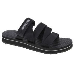 Klapki na basen damskie, W Alava Slide Sandal. Czarne klapki Columbia, bez wzorów, z materiału, bez obcasa. Za 179.99 zł.