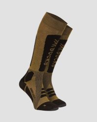Skarpety X-Socks HeliXX GOLD 4.0 S001. Brązowe skarpety X BIONIC, bez wzorów. Za 259.99 zł.