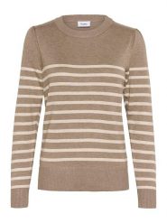 SAINT TROPEZ Sweter w kolorze beżowym rozmiar: L. Brązowe swetry Saint Tropez, l, bez wzorów, bez ramiączek. Za 96.14 zł.