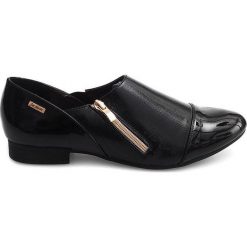 Czarne Klasyczne Wsuwane Półbuty TL1246 Czarny. Czarne półbuty wsuwane ButyModne, bez wzorów, eleganckie, bez obcasa, bez zapięcia. Za 79.00 zł.