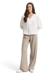 Tom Tailor Bluzka w kolorze kremowym rozmiar: 34. Brązowe bluzki Tom Tailor, bez wzorów, z wiskozy, bez kołnierzyka, bez ramiączek. Za 70.08 zł.