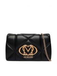 LOVE MOSCHINO Torebka JC4043PP1PLC0000 Czarny. Czarne torebki klasyczne Love Moschino, bez wzorów, ze skóry, bez dodatków. Za 789.99 zł.