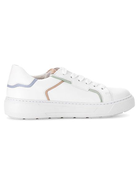 Gabor Skórzane sneakersy w kolorze białym ze wzorem rozmiar: 41. Białe trampki Gabor, bez wzorów, bez zapięcia. Za 205.45 zł.