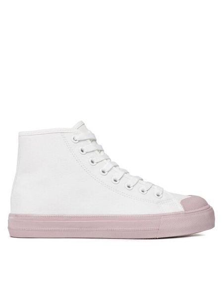 Jenny Fairy Trampki WSK1334-40 Biały. Białe trampki Jenny Fairy, bez wzorów, z materiału, bez zapięcia. Za 89.99 zł.