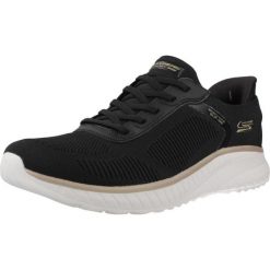 Buty SKECHERS BOBS SQUAD CHAOS Czarny. Czarne trekkingi Skechers, z syntetyku, trekkingowe. Za 364.99 zł.