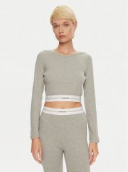Calvin Klein Underwear Bluzka 000QS7217E Szary Slim Fit. Szare bluzki Calvin Klein Underwear, m, bez wzorów, z bawełny, bez kołnierzyka, bez ramiączek. Za 139.99 zł.