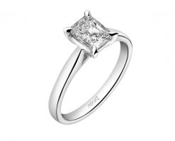 Pierścionek z białego złota z diamentem - SI2/H - 1,00 ct - próba 750. Białe pierścionki Apart, z diamentem, złote. Za 46,990.00 zł.