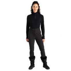 Softshellowe Spodnie Narciarskie Damskie Sleek IV. Czarne spodnie narciarskie Dare 2b, xl, bez wzorów, z materiału, narciarskie. Za 114.99 zł.