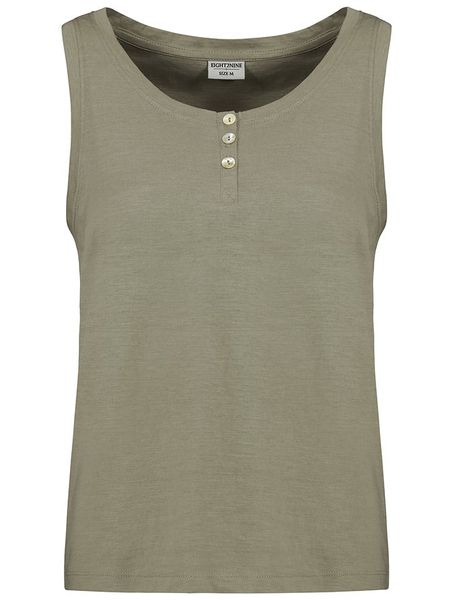 Eight2Nine Top w kolorze khaki rozmiar: S. Brązowe topy Eight2Nine, s, bez wzorów, z bawełny, bez kołnierzyka, bez ramiączek. Za 36.95 zł.