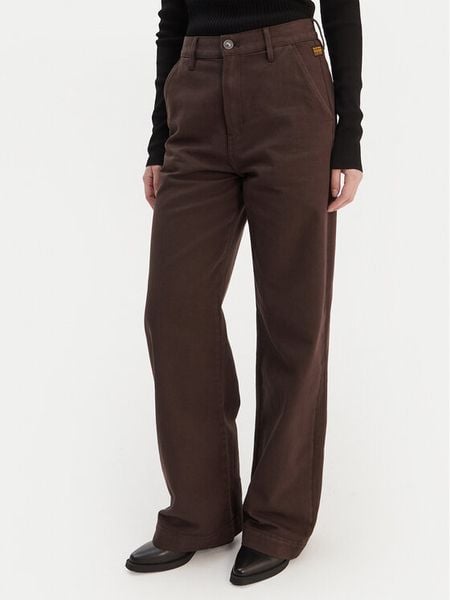G-Star Raw Spodnie materiałowe Deck 2.0 D26432-E078 Brązowy Wide Leg. Brązowe spodnie materiałowe G-Star Raw, bez wzorów, z bawełny. Za 267.99 zł.