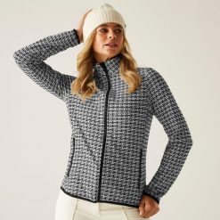 Bluza damska rozsuwana Descend II Dare 2b. Czarne bluzy Dare 2b, na zimę, bez wzorów, z dzianiny, bez kaptura. Za 379.99 zł.
