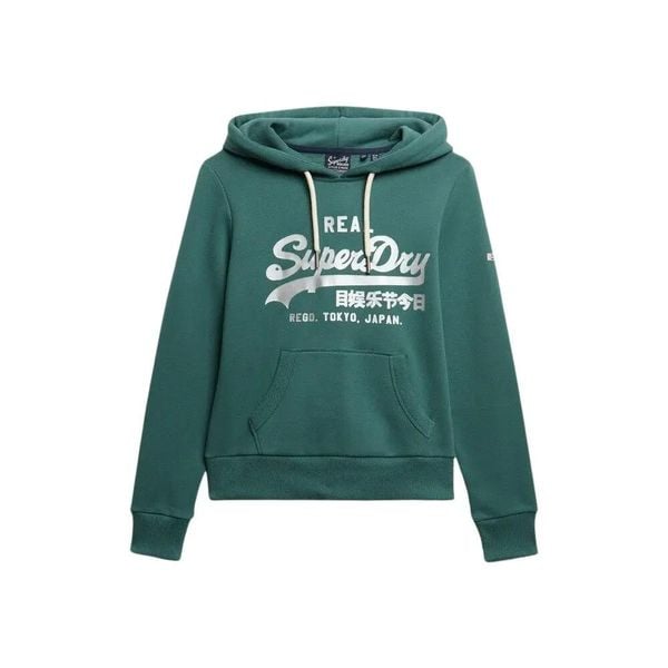 Bluza damska z kapturem Superdry. Zielone bluzy Superdry, l, bez wzorów, z materiału, z kapturem. Za 265.50 zł.