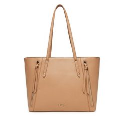 Torebka JENNY. Brązowe shopper Jenny, bez wzorów, bez dodatków. Za 159.99 zł.