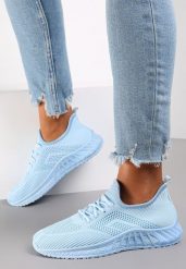 Niebieskie Buty Sportowe Bemostom. Niebieskie obuwie sportowe Renee, z jeansu, bez zapięcia, na fitness i siłownię. Za 39.99 zł.