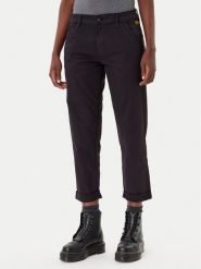 G-Star Raw Spodnie materiałowe Kate D25257-C106 Czarny Boyfriend Fit. Czarne spodnie materiałowe G-Star Raw, bez wzorów, z bawełny. Za 389.99 zł.