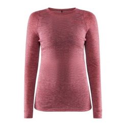 Damski jersey z długim rękawem Craft Core Wool Merino. Czerwone koszulki sportowe Craft, bez wzorów, z jersey, bez ramiączek, outdoorowe. Za 364.00 zł.