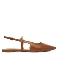 Baleriny MICHAEL Michael Kors. Brązowe baleriny MICHAEL Michael Kors, bez wzorów, bez obcasa. Za 709.99 zł.