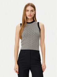 Morgan Top 251-MESTO Czarny Regular Fit. Czarne topy Morgan, l, bez wzorów, z wiskozy, bez kołnierzyka, bez ramiączek. Za 139.99 zł.