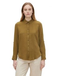 Tom Tailor Koszula w kolorze oliwkowym rozmiar: 44. Zielone bluzki Tom Tailor, bez wzorów, z bawełny, bez kołnierzyka, bez ramiączek. Za 43.99 zł.