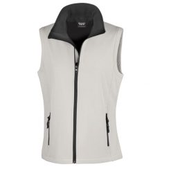 Ocieplana Damska Softshell. Białe kurtki sportowe RESULT, m, bez wzorów, z softshellu, bez kaptura, trekkingowe. Za 107.99 zł.