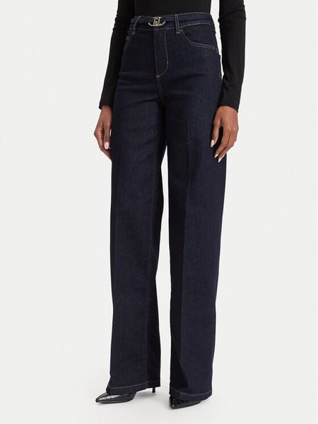 Liu Jo Jeansy UF6088 D0264 Granatowy Flared Leg. Niebieskie jeansy Liu Jo, bez wzorów. Za 729.99 zł.