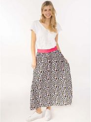 Zwillingsherz Spódnica "Leo Forever" w kolorze jasnoróżowym rozmiar: L/XL. Różowe spódnice Zwillingsherz, na co dzień, l, bez wzorów, z wiskozy, maxi, proste. Za 113.90 zł.