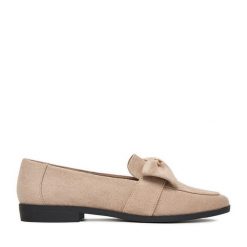 Lordsy JENNY. Brązowe lordsy Jenny, bez wzorów, bez obcasa, bez zapięcia. Za 129.99 zł.