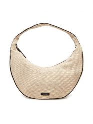 Calvin Klein Torebka Pinched Raffia Large Shoulder Ba LV04F3060G Beżowy. Brązowe torebki klasyczne Calvin Klein, bez wzorów, z tworzywa sztucznego, bez dodatków. Za 529.99 zł.