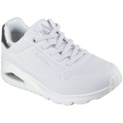 Adidasy Skechers Uno - Shimmer Away, Kobiety. Białe obuwie sportowe Skechers, z gumy, bez zapięcia. Za 490.00 zł.