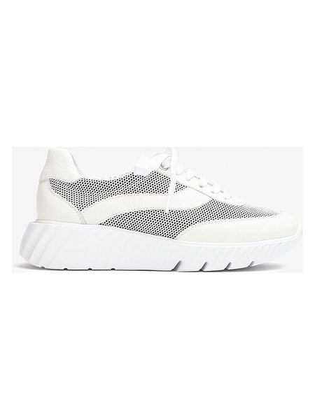 Unisa Skórzane sneakersy w kolorze białym rozmiar: 41. Białe trampki Unisa, bez wzorów, z materiału, bez zapięcia. Za 184.95 zł.