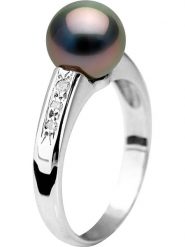 Pearline Złoty pierścionek z diamentami i perłą rozmiar: 58. Niebieskie pierścionki Pearline, z diamentem, złote. Za 2,209.99 zł.