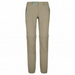 Damskie spodnie outdoorowe Kilpi HOSIO-W. Brązowe spodnie sportowe Kilpi, l, bez wzorów, z nylonu, trekkingowe. Za 318.77 zł.