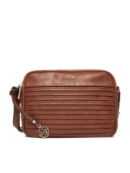 Lasocki Torebka CEO-LSK-K-025-06 Brązowy. Brązowe listonoszki Lasocki, bez wzorów, z materiału, bez dodatków. Za 179.99 zł.