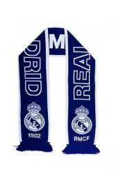 Szalik kibicowski dwustronny Real Madryt. Szaliki REAL MADRID, bez wzorów, z materiału. Za 119.00 zł.