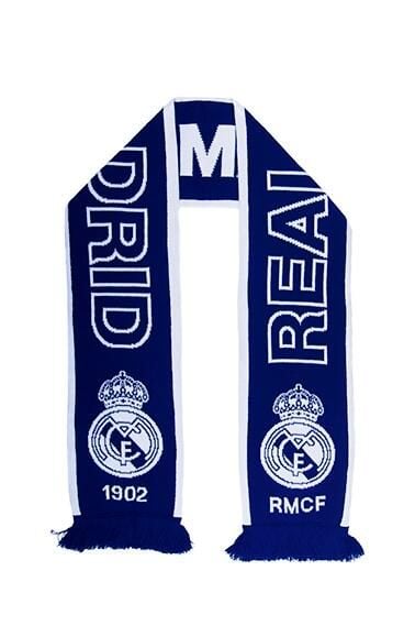 Szalik kibicowski dwustronny Real Madryt. Szaliki REAL MADRID, bez wzorów, z materiału. Za 119.00 zł.