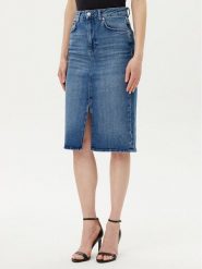 JOOP! Spódnica jeansowa 58 JW242DS167 30047184 Niebieski Slim Fit. Niebieskie spódnice Joop!, bez wzorów, z bawełny. Za 379.99 zł.
