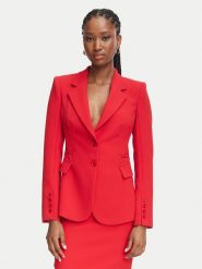 Elisabetta Franchi Marynarka GI-274-66E2-V670 Czerwony Slim Fit. Czerwone marynarki i żakiety Elisabetta Franchi, bez wzorów, z syntetyku. Za 2,869.00 zł.