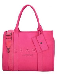 Charm Torebka w kolorze różowym - 42 x 34 x 16 cm rozmiar: onesize. Różowe torby na laptopa Charm, bez wzorów, z materiału, na ramię. Za 152.99 zł.