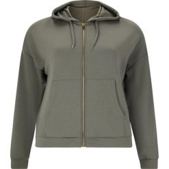 Damska bluza z kapturem zapinana na zamek Q Sportswear Tiamo. Szare bluzy ENDURANCE Q, bez wzorów, z kapturem. Za 348.50 zł.