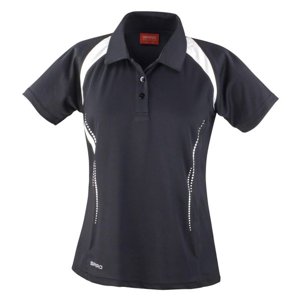 Damska Koszulka Polo Team Spirit. Białe bluzki SPIRO, bez wzorów, bez kołnierzyka, bez ramiączek. Za 101.99 zł.