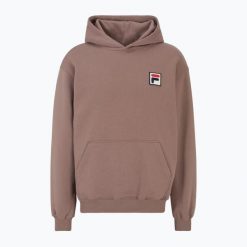 Bluza FILA Borgholm Hoody. Brązowe bluzy Fila, s, bez wzorów, z bawełny, bez kaptura. Za 359.99 zł.