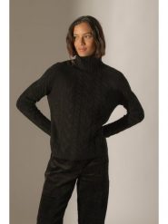 Perfect Cashmere Kaszmirowy sweter "Mairead" w kolorze czarnym rozmiar: L. Czarne swetry Perfect Cashmere, l, bez wzorów, z kaszmiru, bez ramiączek. Za 392.76 zł.