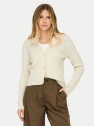 ONLY Kardigan Katia 15310902 Beżowy Regular Fit. Brązowe kardigany Only, xs, bez wzorów, z syntetyku. Za 169.99 zł.