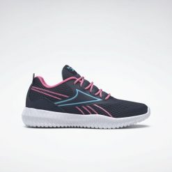 Buty na co dzień do biegania młodzieżowe REEBOK FLEXAGON ENE sportowe. Niebieskia obuwie sportowe Reebok, z materiału, bez zapięcia, do biegania. Za 151.00 zł.