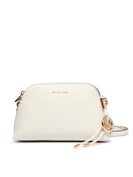 MICHAEL Michael Kors Torebka 32T6GX4C1L Kremowy. Białe listonoszki MICHAEL Michael Kors, bez wzorów, ze skóry, bez dodatków. Za 892.99 zł.